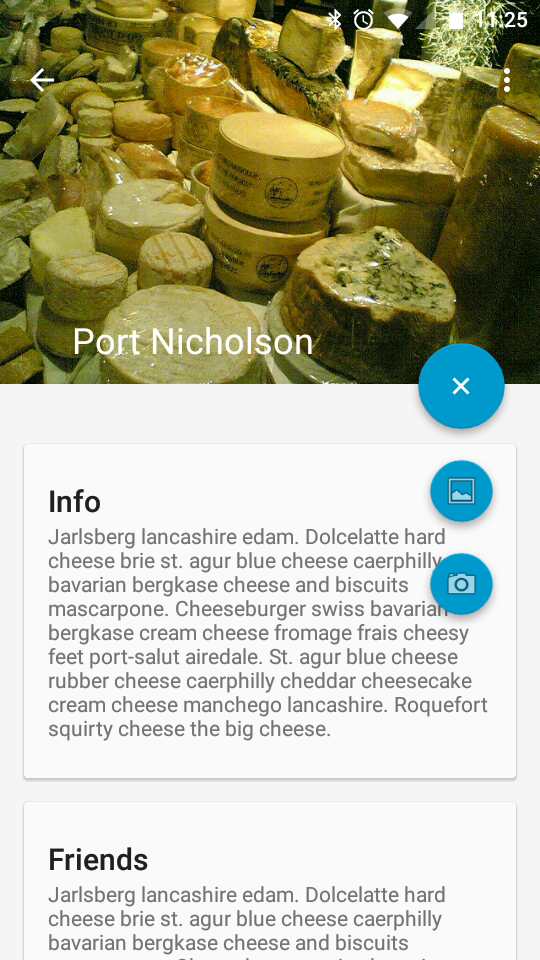 Cheesesquare FAB menu
